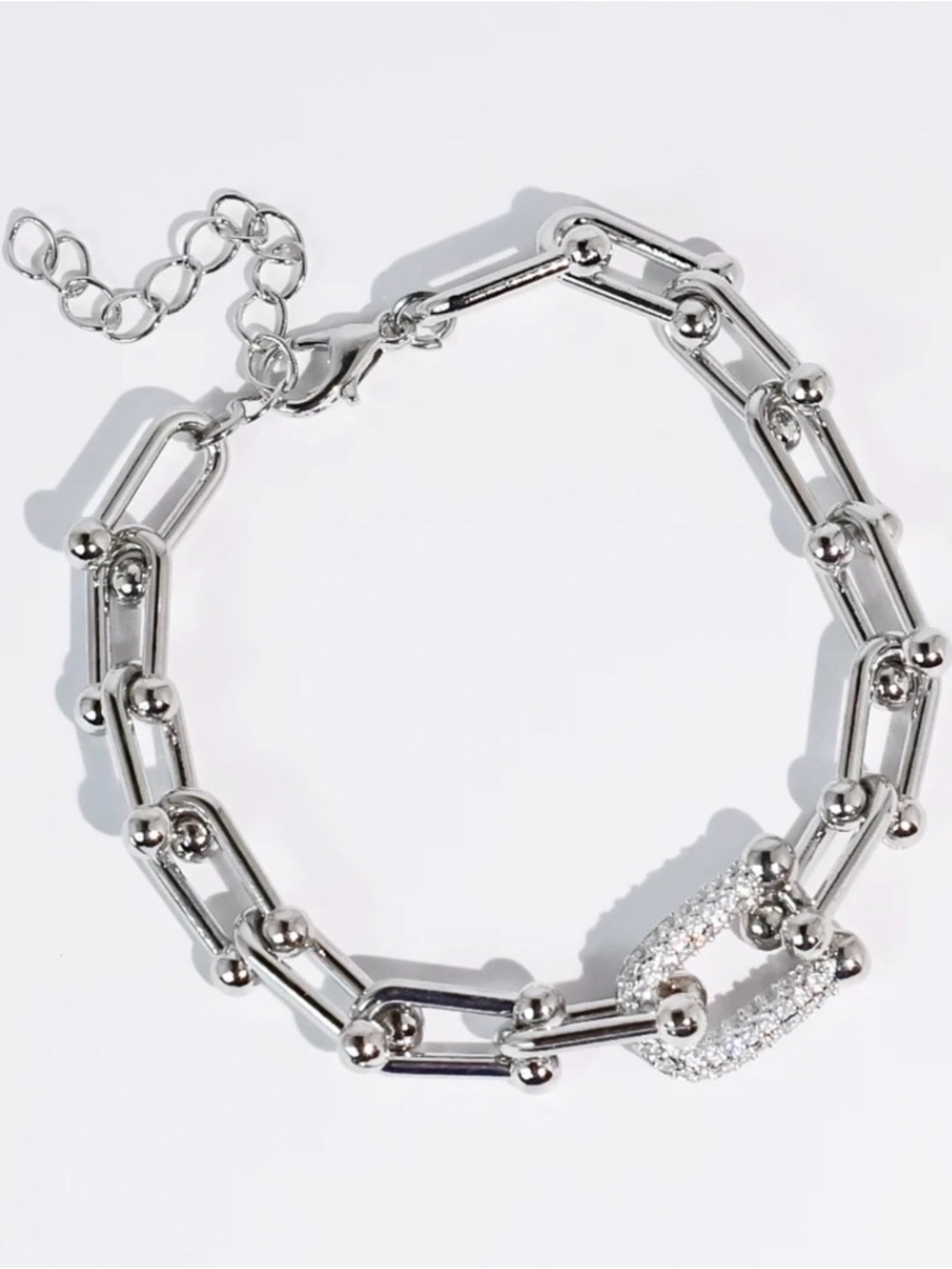 Treasure Jewels Lock It In Silver Bracelet